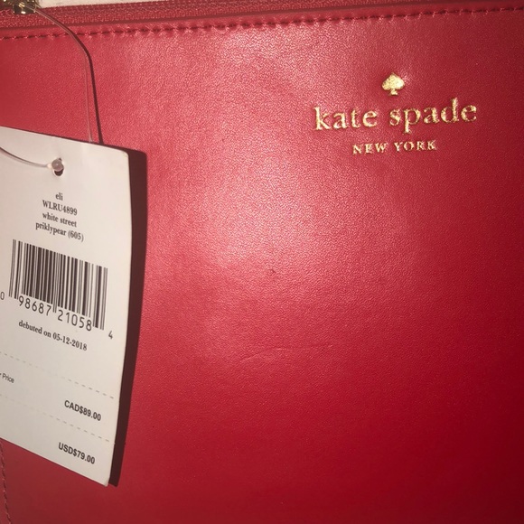 NWT Kate Spade Large wristlet in Red - Picture 4 of 8
